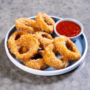 Onion Rings With Sweet Chilli Lime Sauce (Vg)